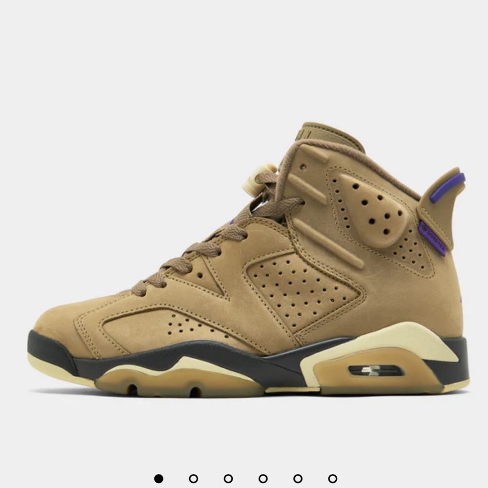 NEW IN BOX JORDAN WOMEN'S 6 RETRO GTX BROWN KELP / TEAM GOLD - SHADOW BROWN - Picture 2 of 16